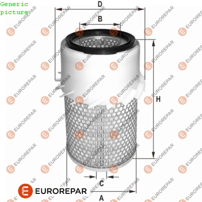 Фильтр воздушный EUROREPAR 1680340480