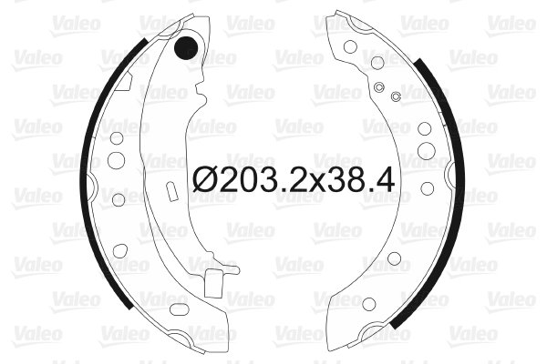 Колодки тормозные барабанные VALEO 564097