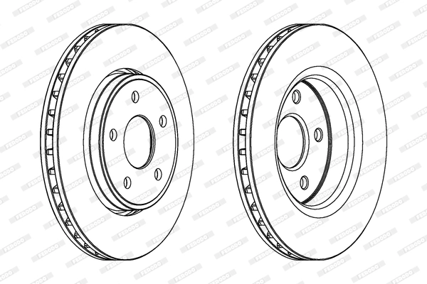 Диск тормозной FERODO DDF1593