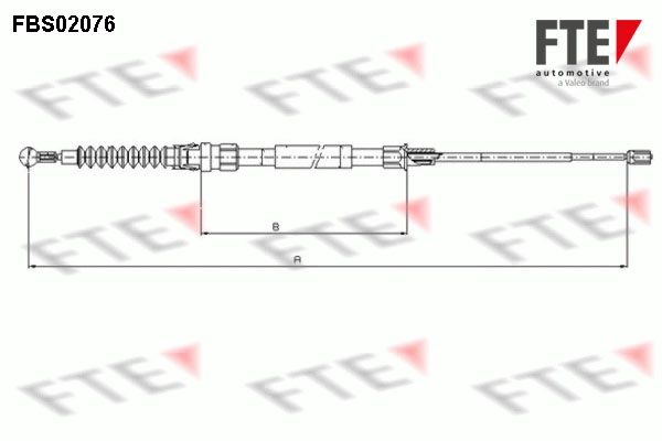 Трос стояночная тормозная система FTE FBS02076