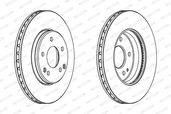 Диск тормозной FERODO DDF1135