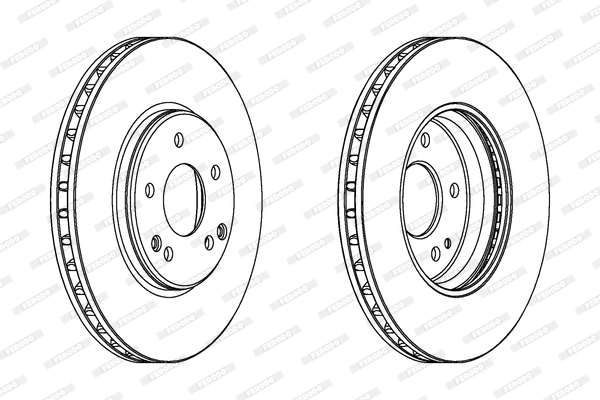 Диск тормозной FERODO DDF1136