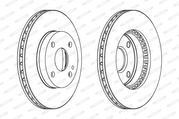 Диск тормозной FERODO DDF1104