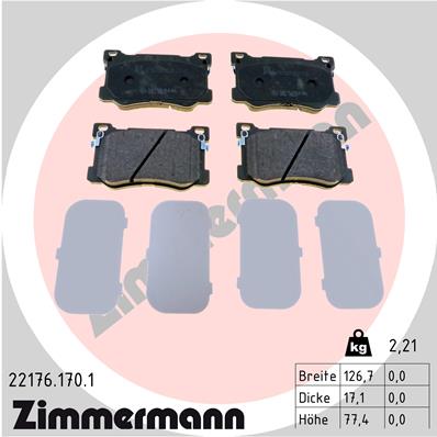 Запчасть ZIMMERMANN 22176.170.1