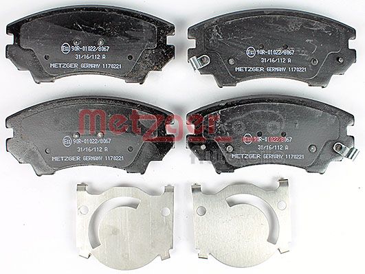 Колодки тормозные дисковые METZGER 1170221