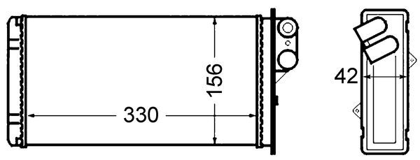 Теплообменник салона MAHLE/KNECHT AH65000S