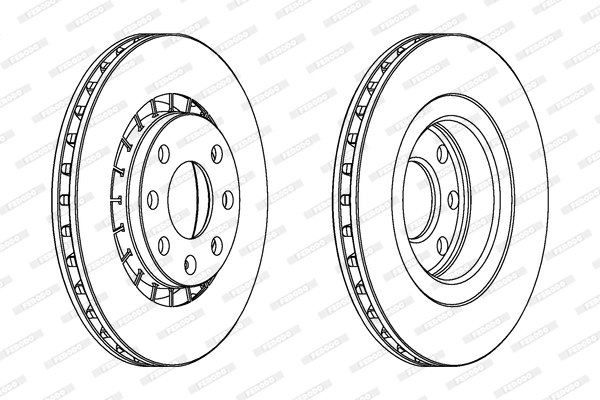 Диск тормозной FERODO DDF206C