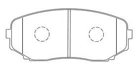 Колодки тормозные дисковые AISIN E1N053