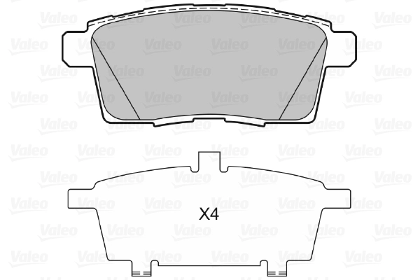 Колодки торм зад VALEO 601336