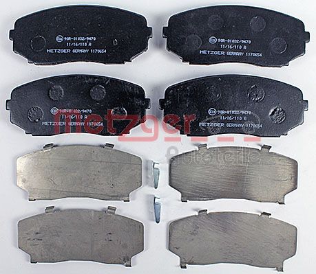 Колодки тормозные дисковые METZGER 1170654