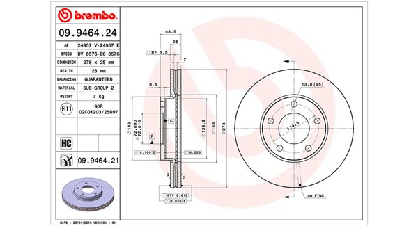 Тормозной диск MAGNETI MARELLI 360406056700
