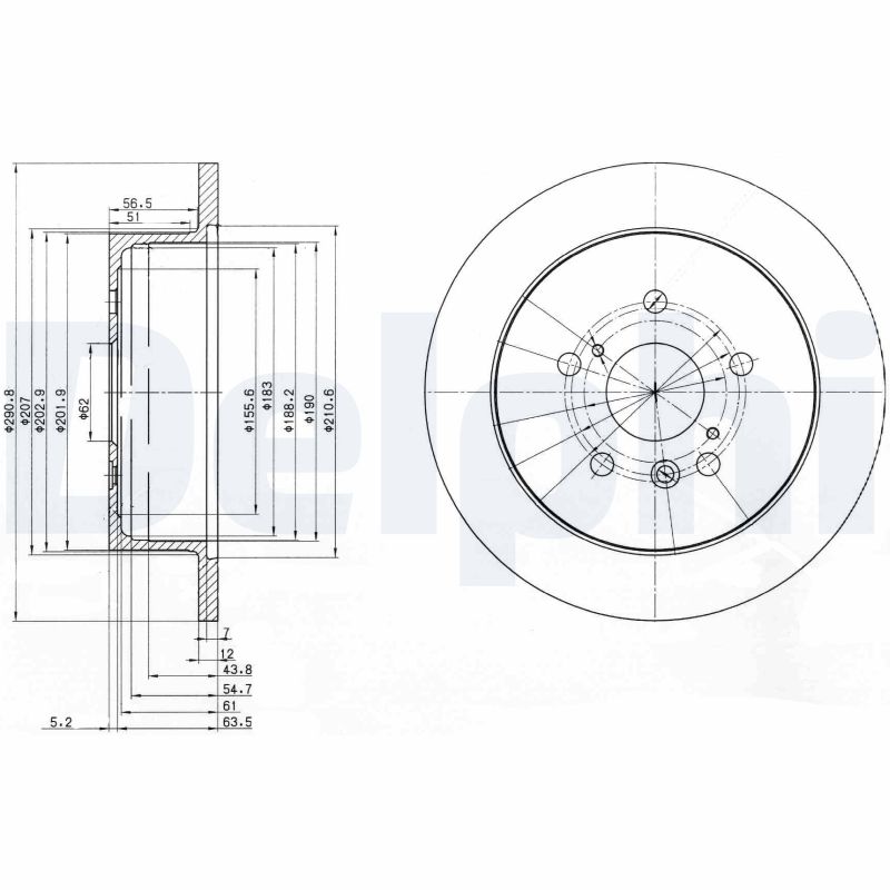 Диск тормозной DELPHI BG3779