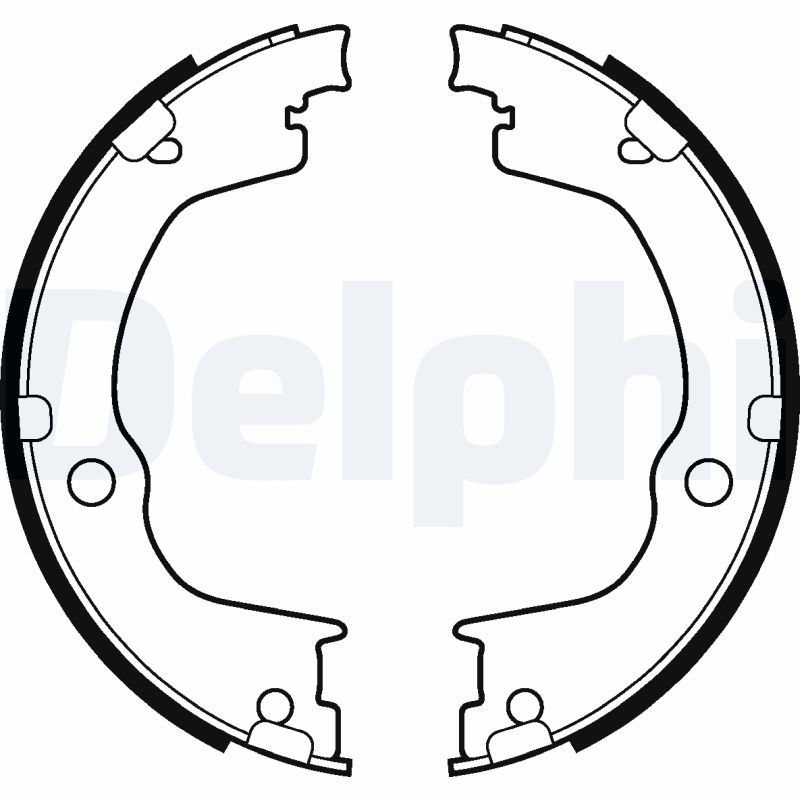 Колодки тормозные барабанные DELPHI LS2106
