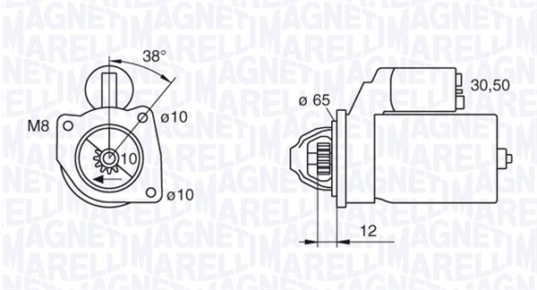 Стартер MAGNETI MARELLI 063280060010