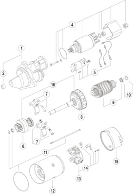 Starter MAHLE/KNECHT MS65