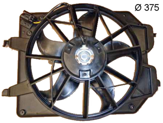 Вентилятор радиатора охлаждающей жидкости и конденсатора MAHLE/KNECHT CFF374000S