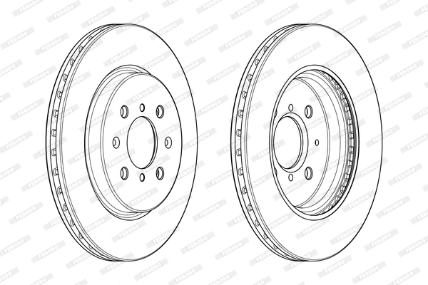 Диск тормозной FERODO DDF2410C