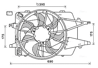 Запчасть AVA QUALITY COOLING FD7577