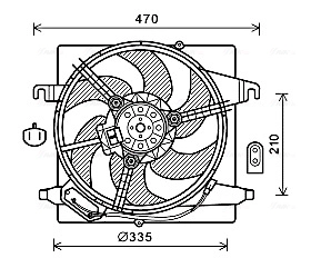 Запчасть AVA QUALITY COOLING FD7567