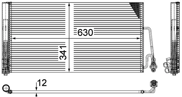 Радиатор кондиционера MAHLE/KNECHT AC590000P