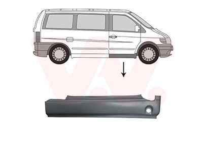 Порог кузова VAN WEZEL 3078104