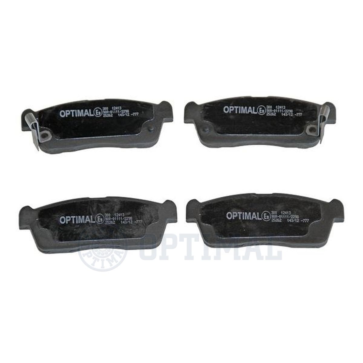 Колодки тормозные дисковые OPTIMAL 12413