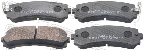 Колодки тормозные дисковые FEBEST 0201-WFGY61R