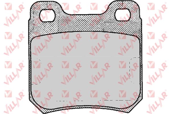 Колодки тормозные дисковые VILLAR 626.0206
