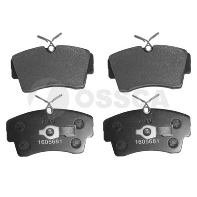 Колодки тормозные дисковые передние OSSCA 00235