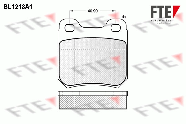 Колодки тормозные дисковые FTE BL1218A1