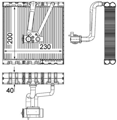 Испаритель MAHLE/KNECHT AE93000P