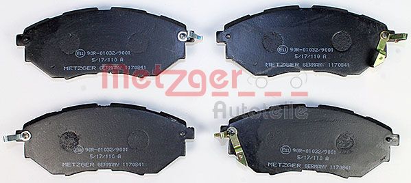 Колодки тормозные дисковые METZGER 1170841
