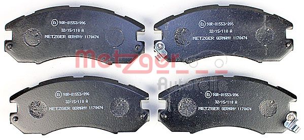 Колодки тормозные дисковые METZGER 1170474