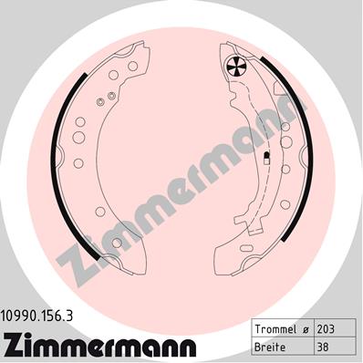 Барабан тормозной ZIMMERMANN 109.9015.63