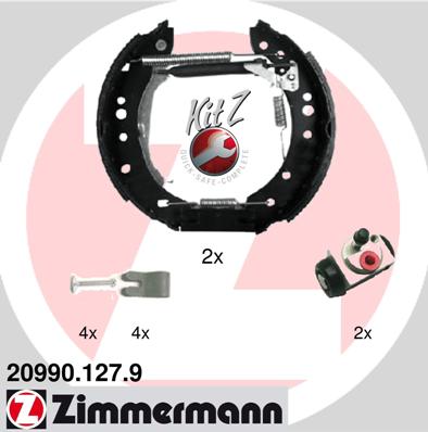 Барабан тормозной ZIMMERMANN 209901279