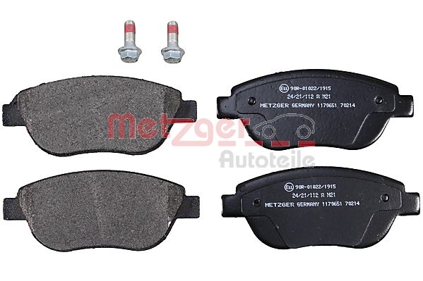 Колодки тормозные дисковые METZGER 1170651