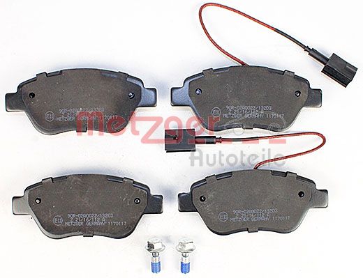 Колодки тормозные дисковые METZGER 1170117