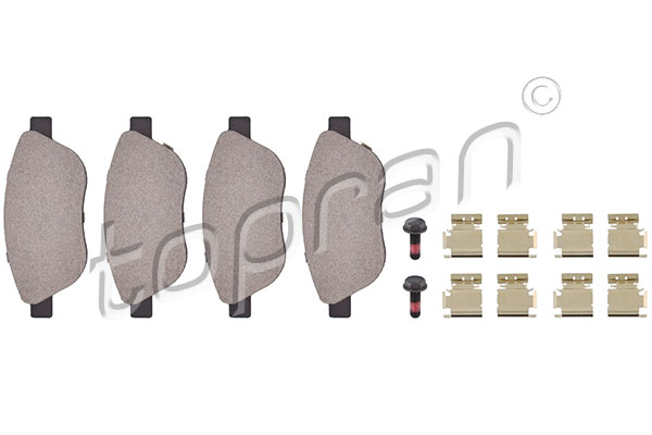 Set brake pads HANS PRIES/TOPRAN 207645