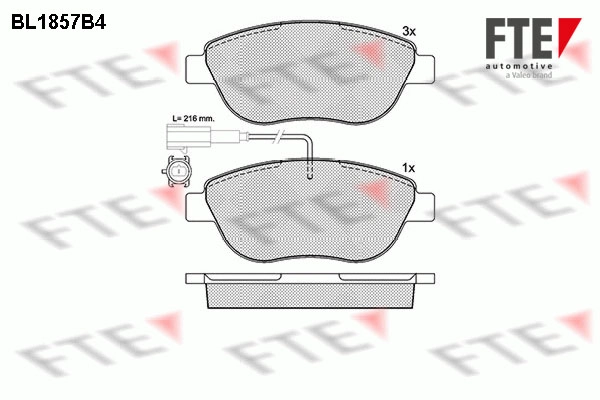 Запчасть FTE BL1857B4