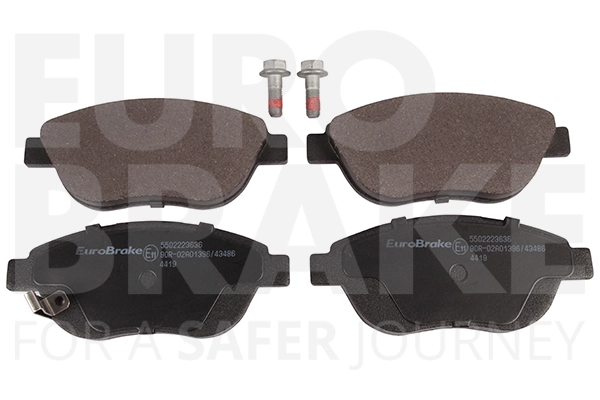(производитель eurobrake) тормозные колодки дисковые передние EUROBRAKE 5502223636