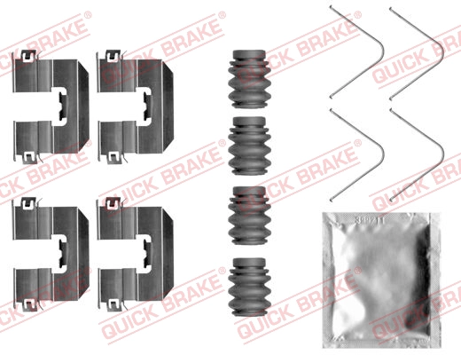 Комплект montazowy klocka hamulcowego hyundai tucson kia sportage 1.6- QUICK BRAKE 1090058