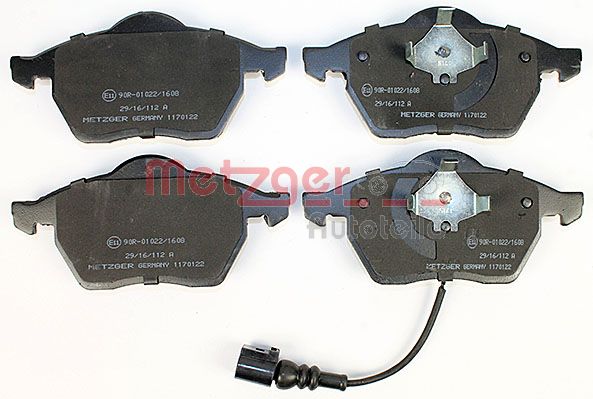 Колодки тормозные дисковые METZGER 1170122