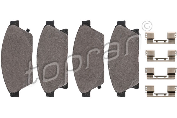 Set brake pads HANS PRIES/TOPRAN 208007
