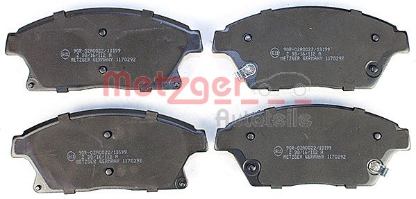 Колодки тормозные дисковые METZGER 1170292