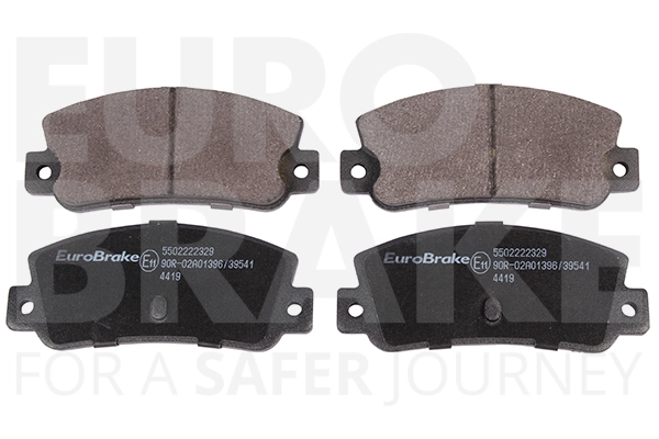 Тормозные колодки дисковые задние EUROBRAKE 5502222329