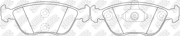 Колодки тормозные дисковые NIBK PN-0020