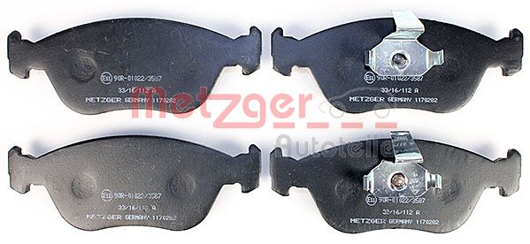 Колодки тормозные дисковые METZGER 1170282