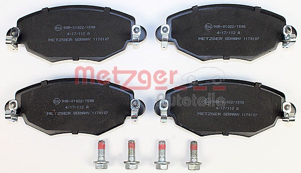 Колодки тормозные дисковые METZGER 1170107