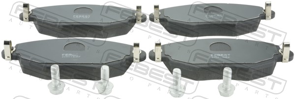 Колодки тормозные дисковые FEBEST 2101-GEF