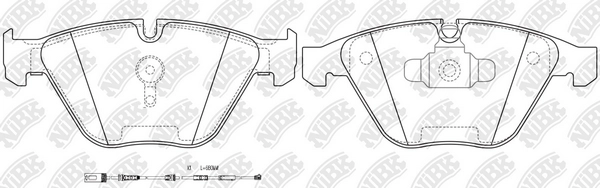 Колодки тормозные дисковые NIBK PN0518W